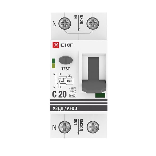 УЗДП 1P+N 20А (С) 6 кА EKF - Фото 2