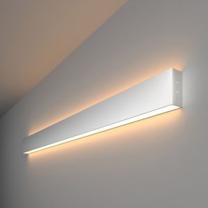 Светильник светодиодный линейный накладной двусторонний 103см 40Вт 3000К матовое серебро 101-100-40- a041468