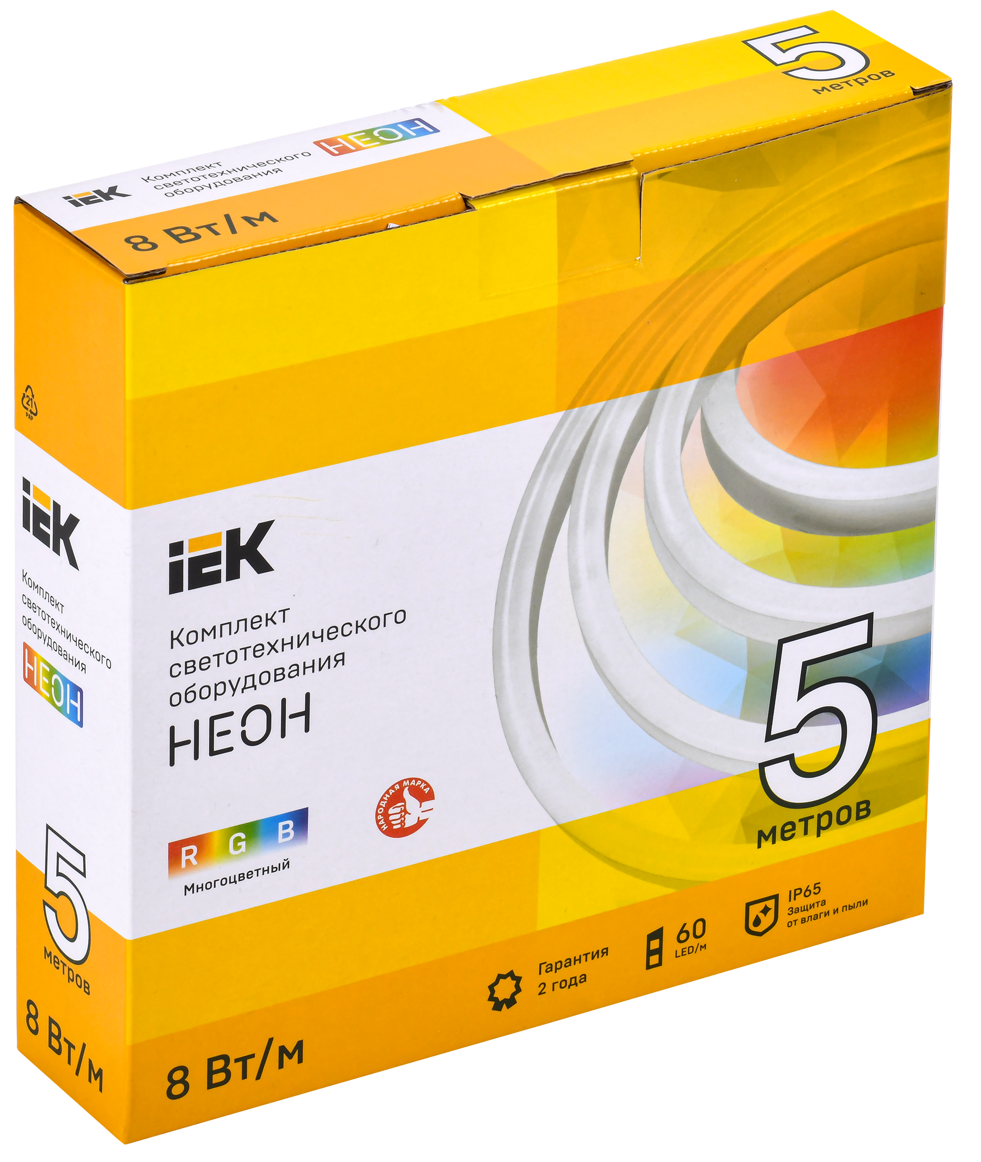 Комплект светодиодной подсветки "Неон" (лента LED 5м LSR5-5050RGB60-8-IP65-220В + драйвер) IEK