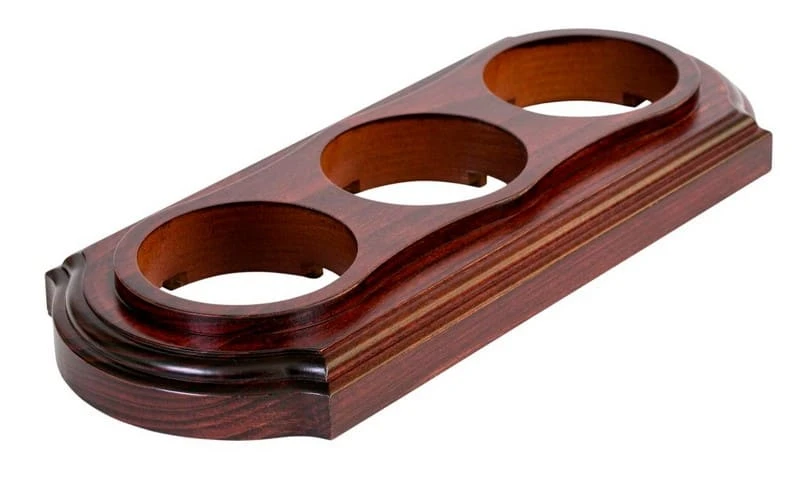 Рамка  трехместная "Элегант" , цвет - красное дерево, ТМ "МезонинЪ" GE70723-27