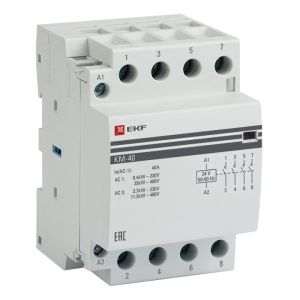 КМ 40А 4NО (3 мод.) 24В АС EKF km-3-40-40-24v