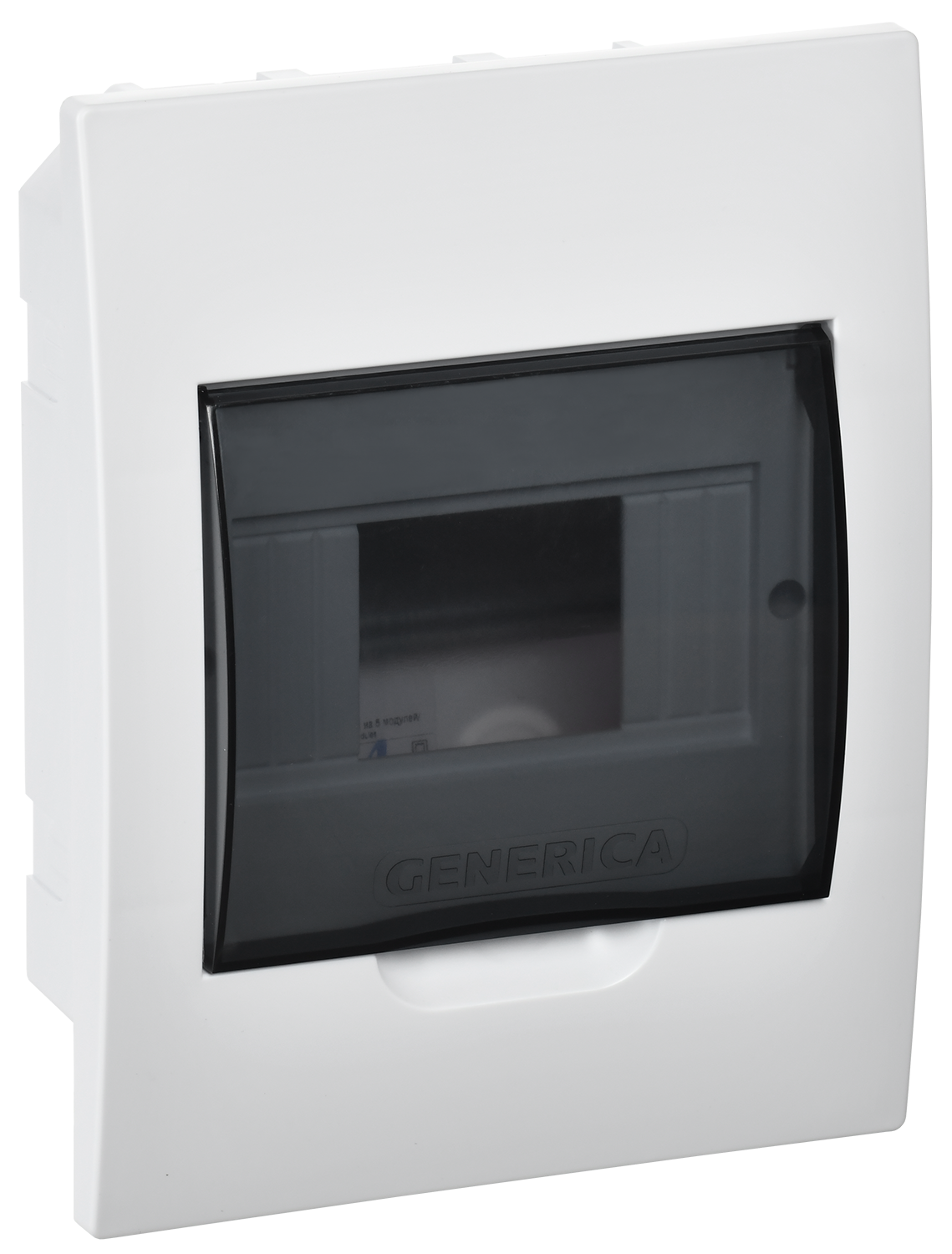 Корпус пластиковый ЩРВ-П-6 черная прозрачная дверь IP41 GENERICA MKP12-V-06-41-G
