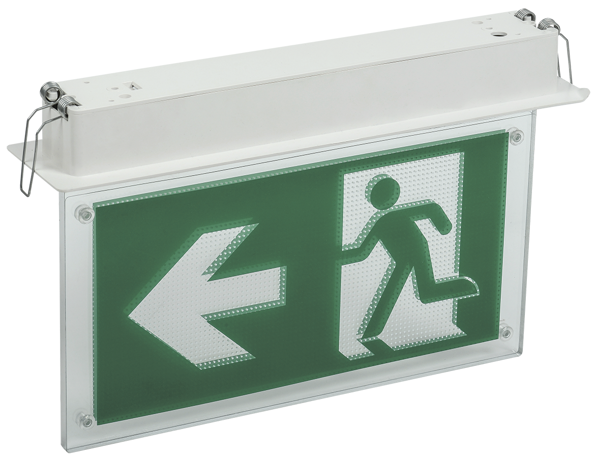 LIGHTING Светильник эвакуационный ССА3001 встраиваемый двусторонний сменный знак 3ч 3Вт IEK LSSA0-3001-3-20-K03