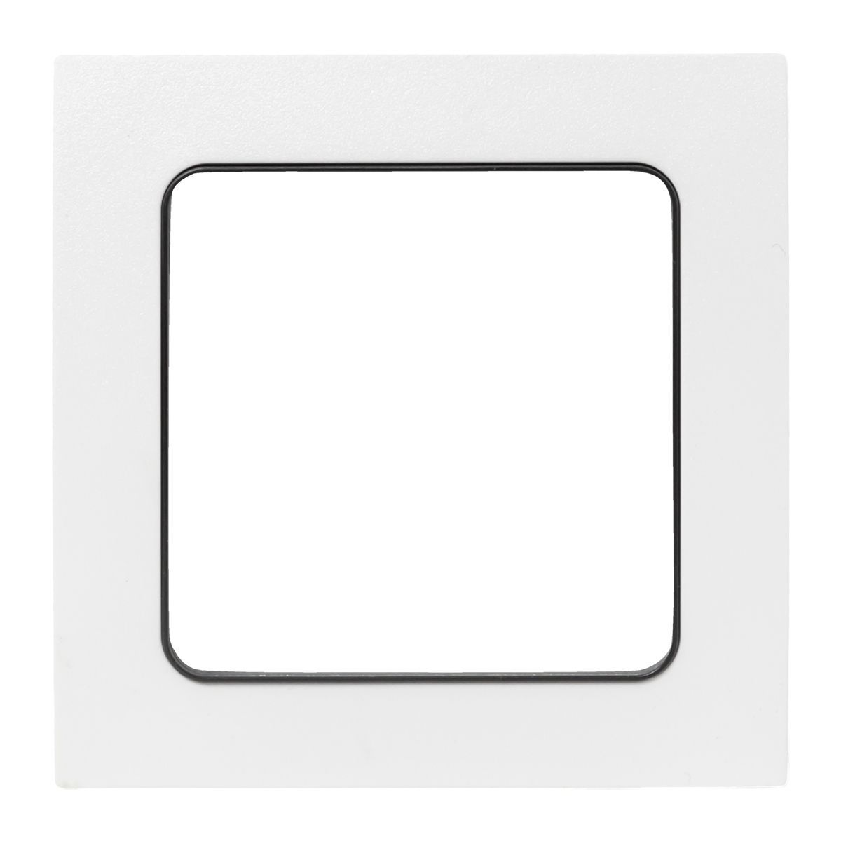 Стокгольм Рамка 1-местная белая с линией цвета черный EKF EXM-G-304-10