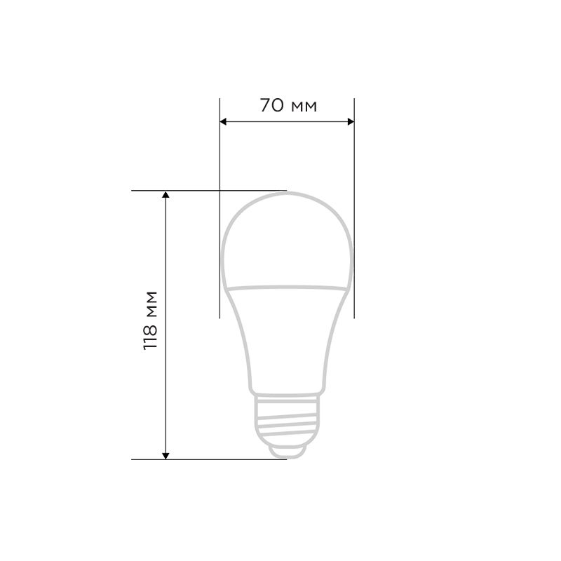 Лампа светодиодная Груша A70 20,5Вт E27 1948Лм 6500K холодный свет REXANT - Фото 2