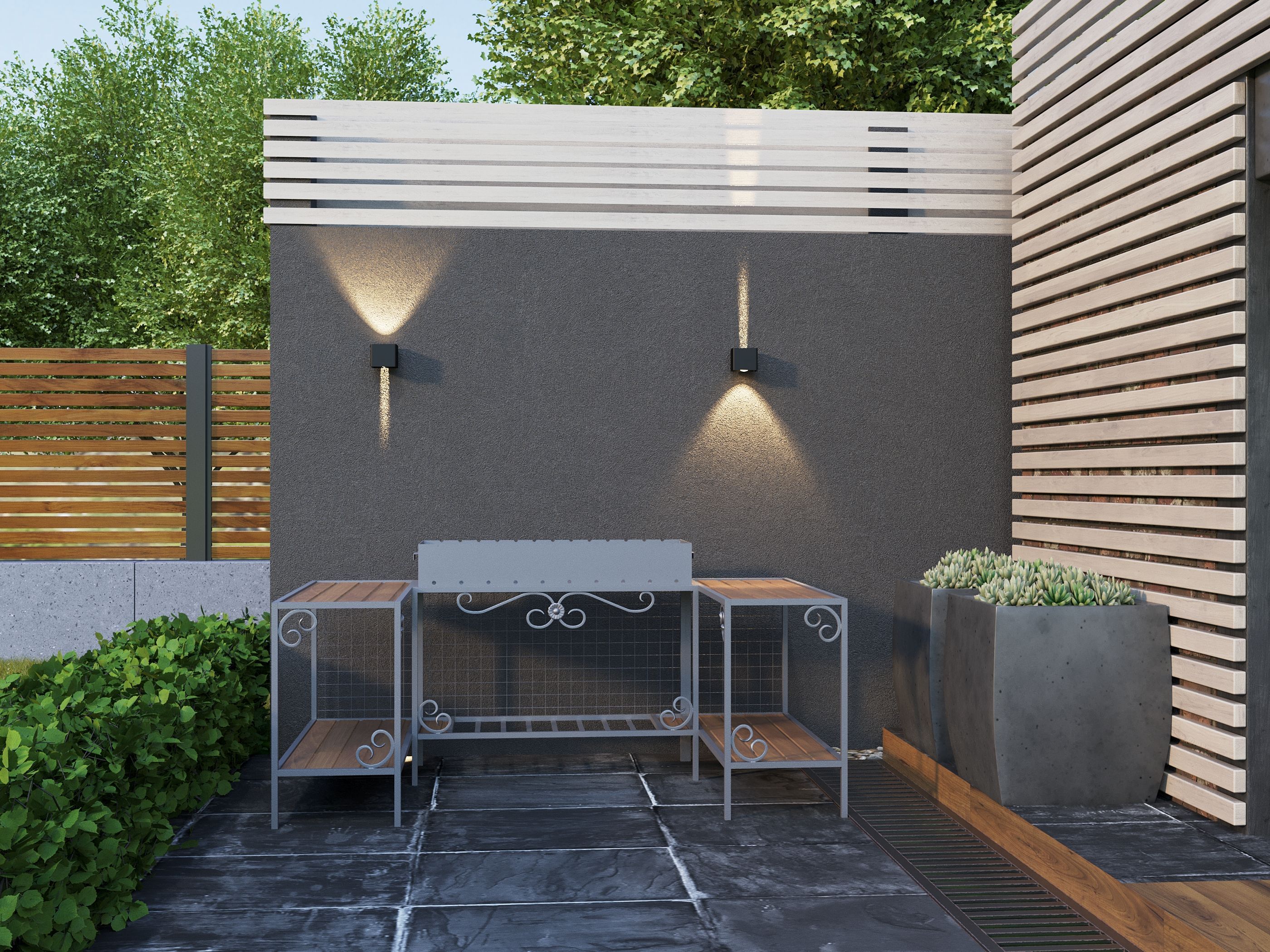 LIGHTING Светильник уличный светодиодный 5111 настенный 6Вт 4000К IP65 черный IEK - Фото 5