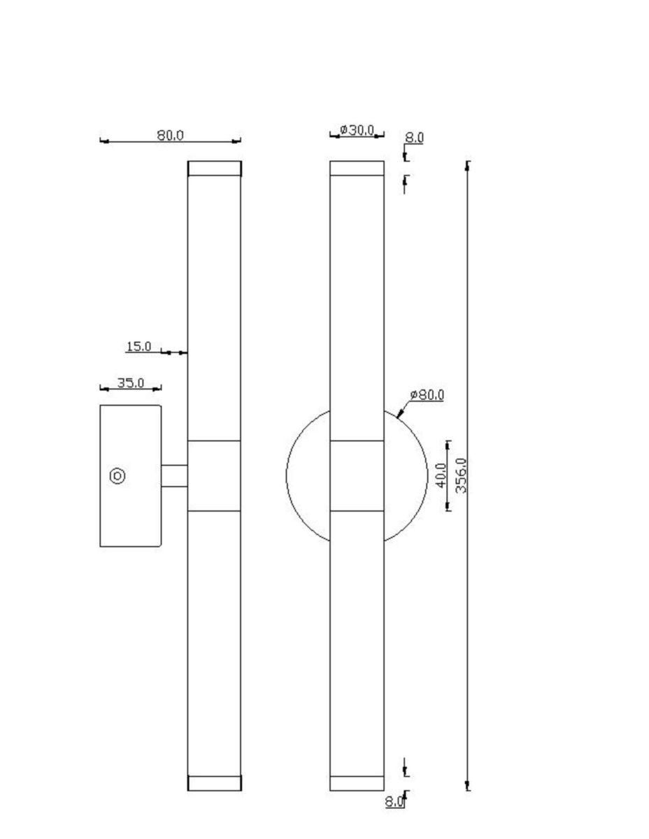 Настенный светильник (бра) Axis 3000К 10Вт Maytoni - Фото 5