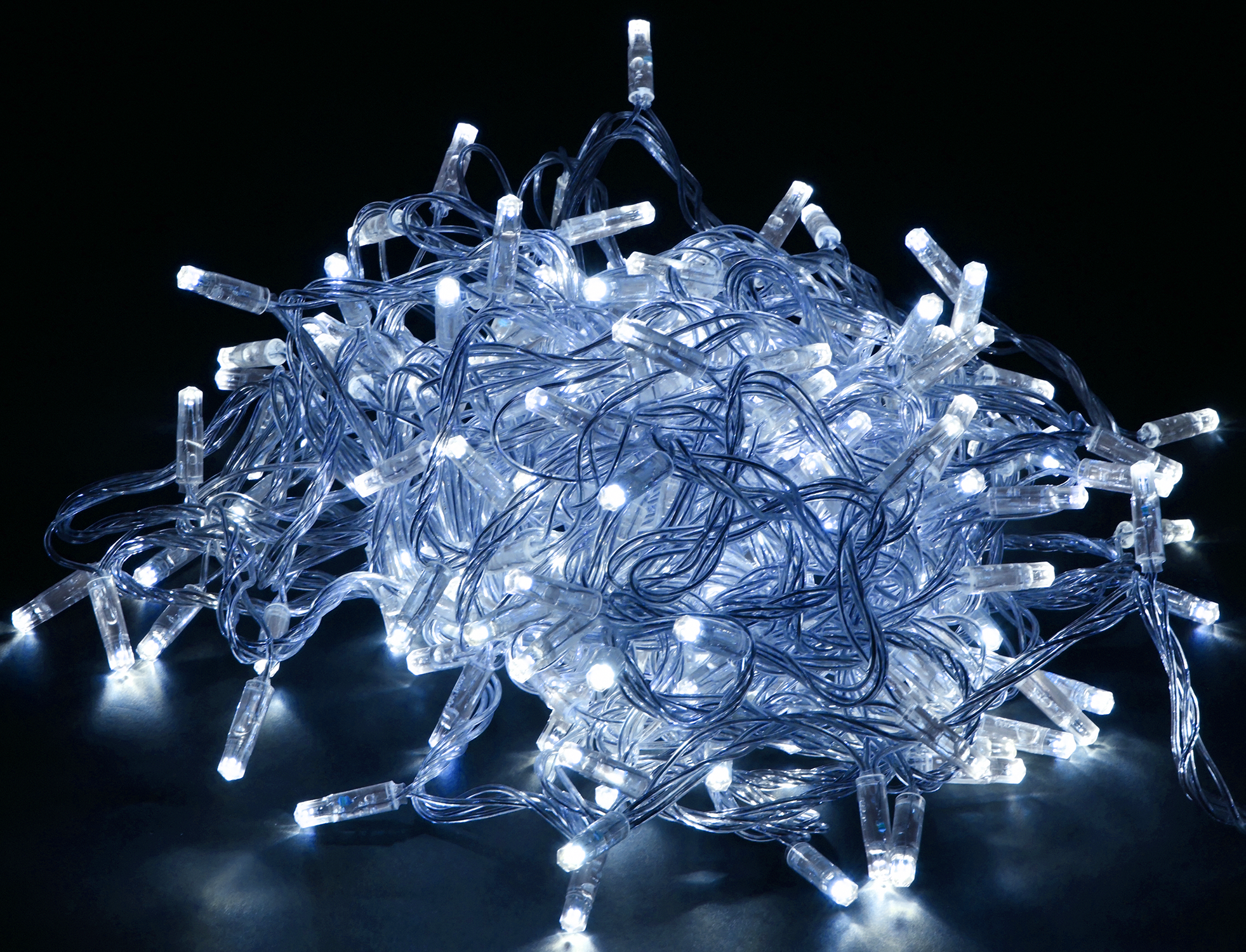 LIGHTING Гирлянда нить 10м 100 светодиодов белый свет IP44 прозрачный шнур 3м 230В контроллер 8 сцен IEK LGDU111-2-100-10-T-S-44