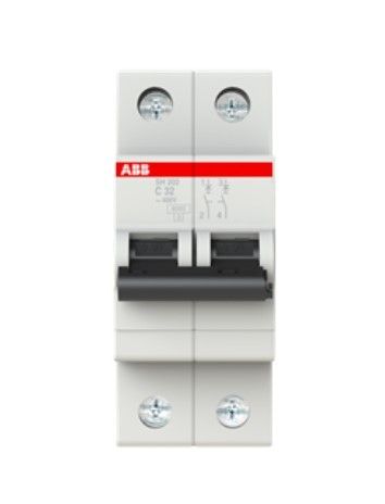 Автоматический выключатель SH202-C32, 2P, 32А, хар-ка C, 6kA 2CDS212001R0324