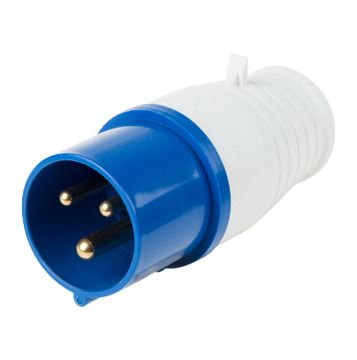 Вилка переносная 013 2Р+РЕ, 16А, 250В IP44 DEKRON 0908-0001
