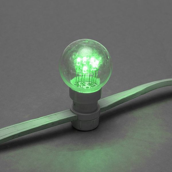 Набор Белт-Лайт 10 м, белый каучук, 30 ламп, цвет Зеленый, IP65, соединяется - Фото 7