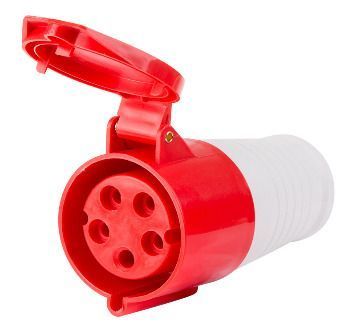 Розетка переносная 225 3Р+РЕ+N, 32А, 380В IP44 DEKRON
