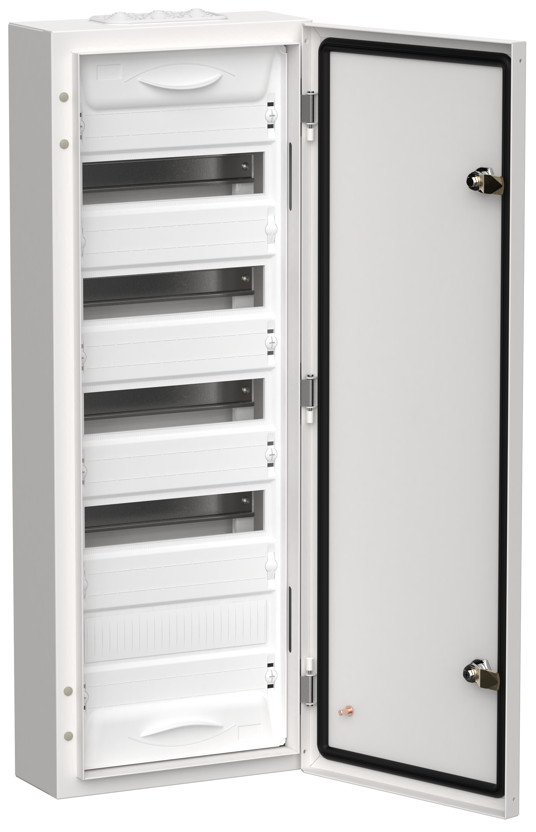 TITAN 5 Корпус металлический ЩРн-60 (1х60) 835х310х140мм IP54 белый (одна дверь) IEK TI5-50-N-060-54