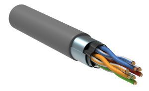 ITK Витая пара F/UTP кат.5E 4х2х24AWG solid PVC серый (305м) LC1-C5E04-311