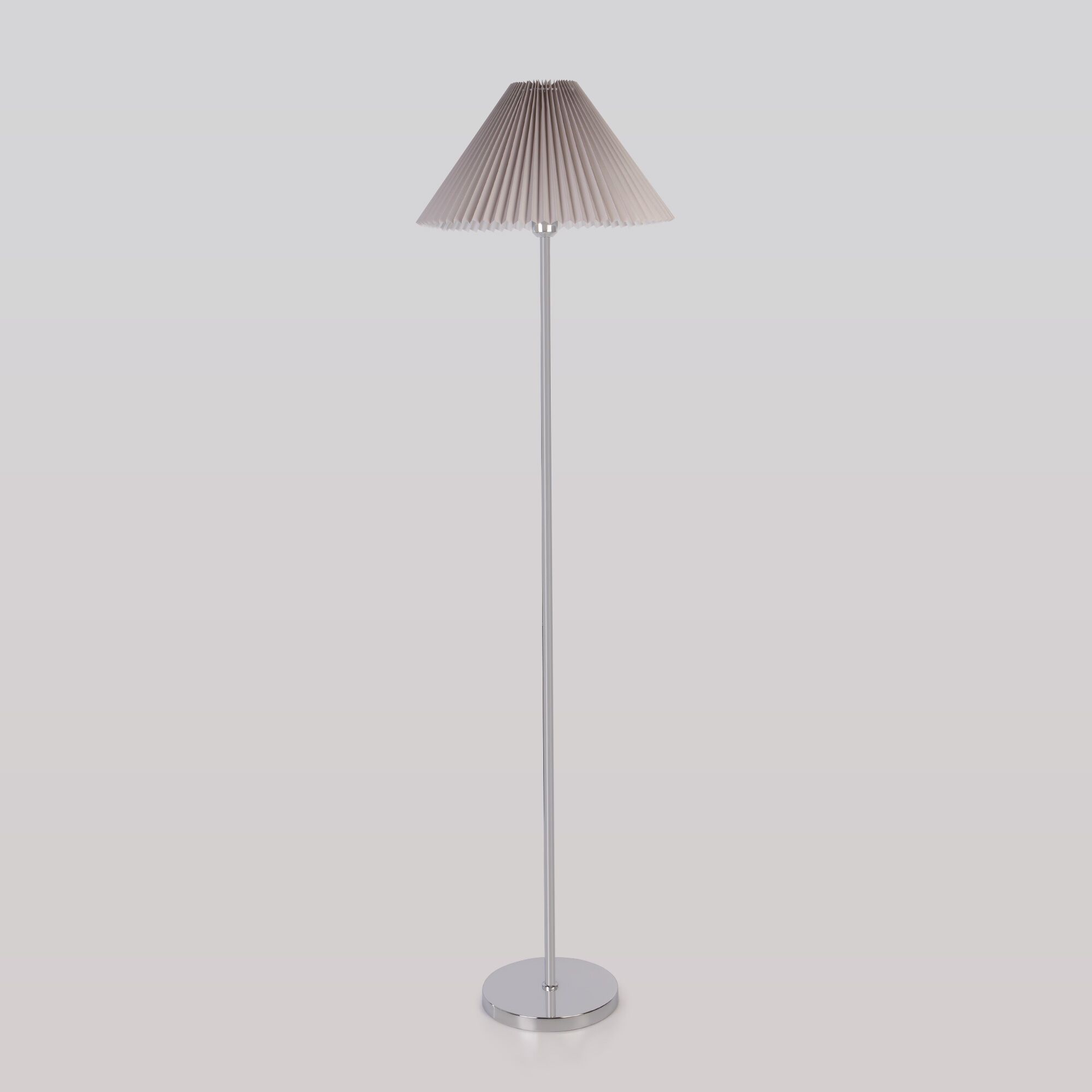 Классический напольный светильник 01133/1 хром/серый  Eurosvet
