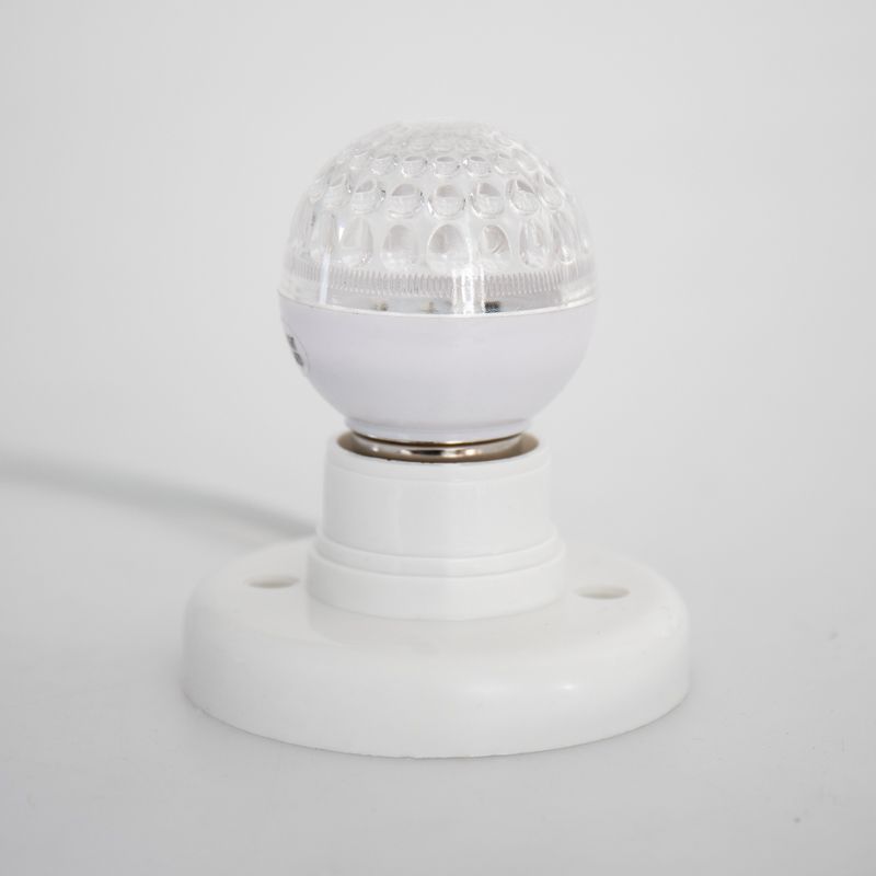 Лампа светодиодная, диаметр 50мм, E27, 9 LED, 1Вт, ТЕПЛЫЙ БЕЛЫЙ, прозрачная колба, 230В NEON-NIGHT - Фото 3