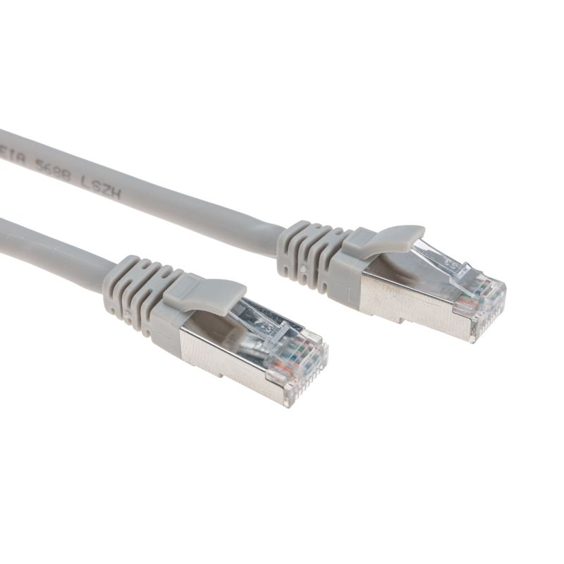 Патч-корд S/FTP, CAT 6A (10G), RJ45-RJ45, 28AWG, LSZH, серый, 7м REXANT - Фото 3