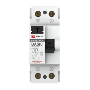УЗО 2P 16А 30мА тип АС эл. Basic