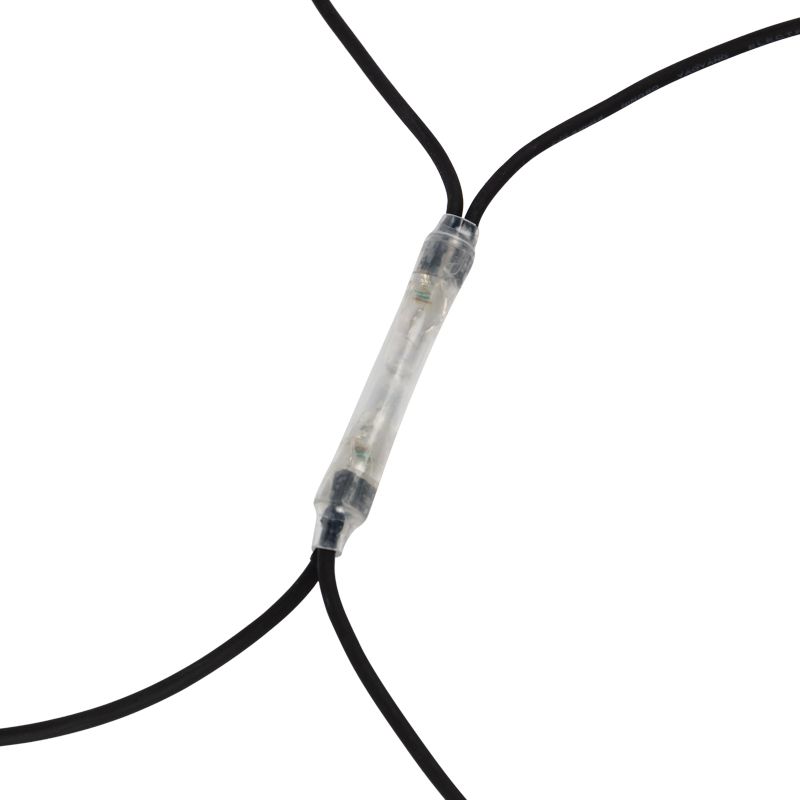 Гирлянда светодиодная Сеть 2x4м 560 LED БЕЛЫЙ черный каучук IP67 постоянное свечение 230В блок в комплекте NEON-NIGHT - Фото 4