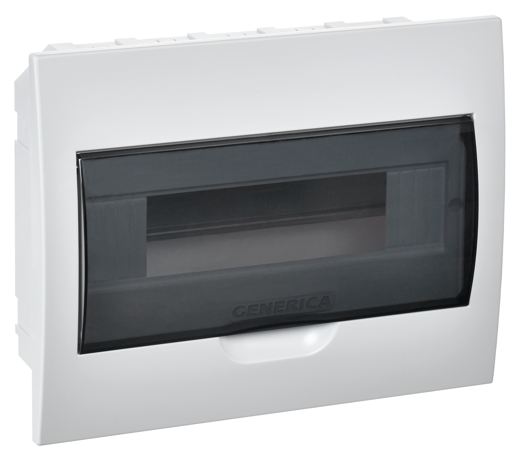 Корпус пластиковый ЩРВ-П-12 черная прозрачная дверь IP41 GENERICA MKP12-V-12-41-G