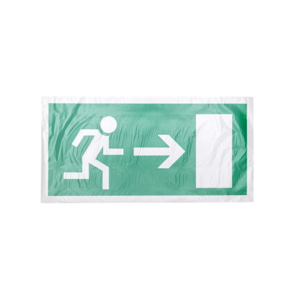 Наклейка эвакуационный знак «Направление к эвакуационному выходу направо» 150х300 мм REXANT - Фото 2