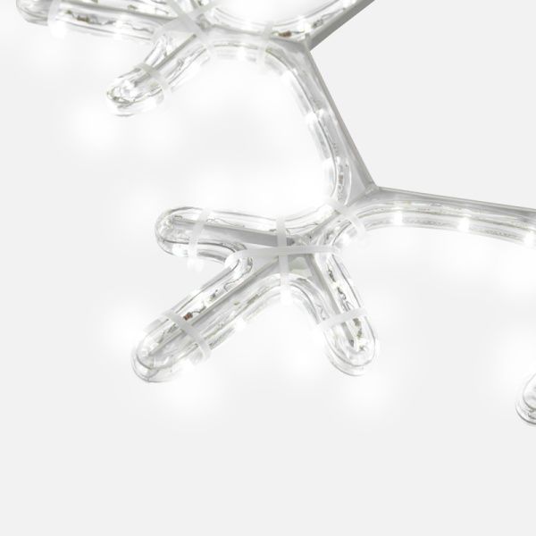 Фигура Снежинка цвет белый, размер 45x38 см NEON-NIGHT - Фото 4