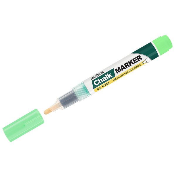 Маркер меловой MunHwa «Chalk Marker» 3 мм, зеленый, спиртовая основа - Фото 4