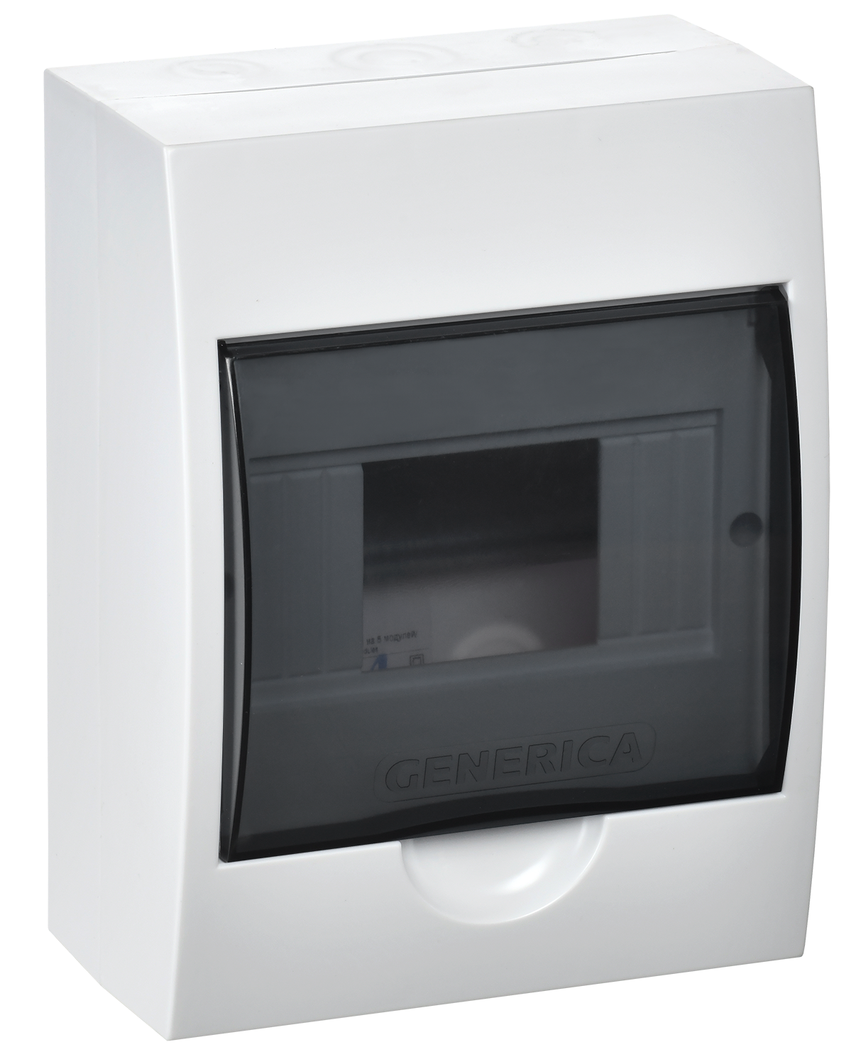 Корпус пластиковый ЩРН-П-6 черная прозрачная дверь IP41 GENERICA MKP12-N-06-41-G
