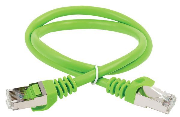 ITK Коммутационный шнур (патч-корд) кат.6 FTP PVC 1м зеленый