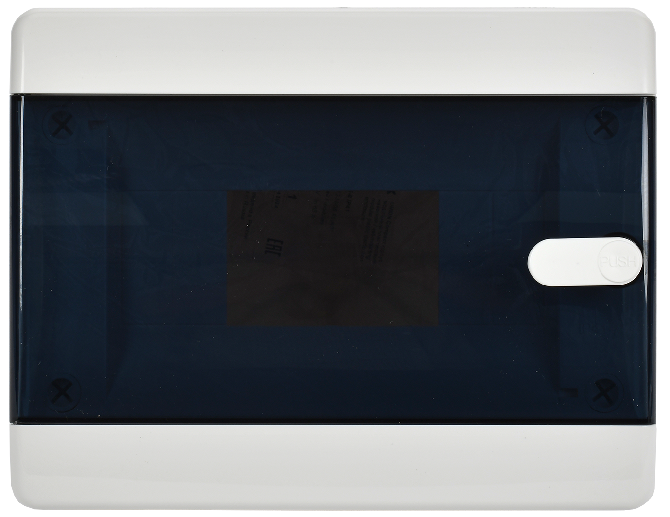 UNION Compact Корпус пластиковый ЩРН-П-8 IP41 черная прозрачная дверь IEK - Фото 4