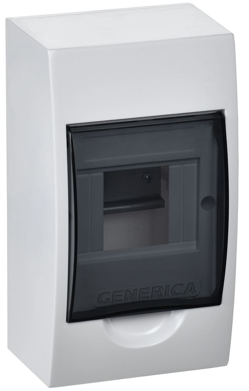 Корпус пластиковый ЩРН-П-4 черная прозрачная дверь IP41 GENERICA MKP12-N-04-41-G