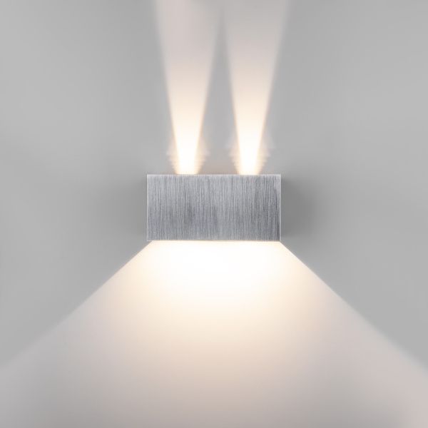 Светильник светодиодный уличный настенный WINNER DOUBLE LED IP54 35137/W алюминий Elektrostandard - Фото 3
