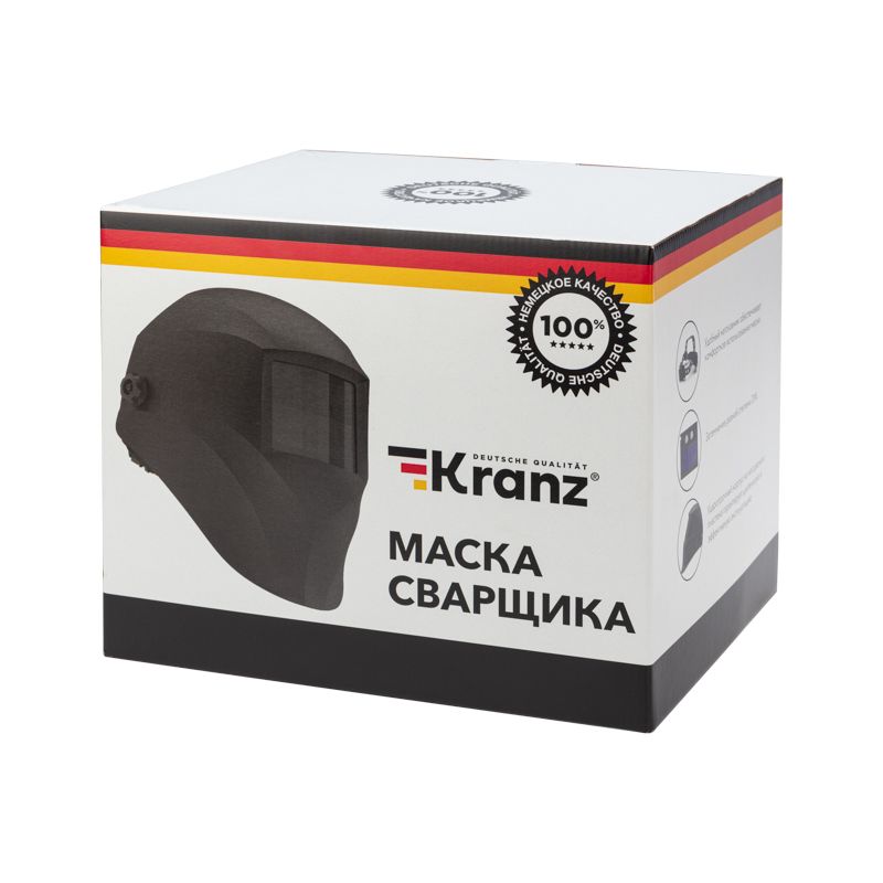 Маска сварщика с автоматическим светофильтром «Хамелеон» АСФ 400 KRANZ - Фото 3