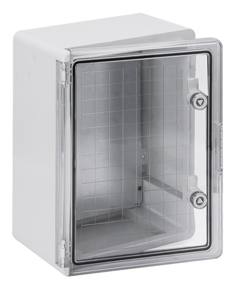 Корпус пластиковый ЩМПп 400х300х170мм прозрачная дверь IP65 DEKRON