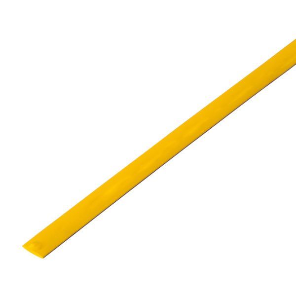 Трубка термоусаживаемая ТУТ нг 4,0/2,0мм, желтая, упаковка 50 шт. по 1м REXANT