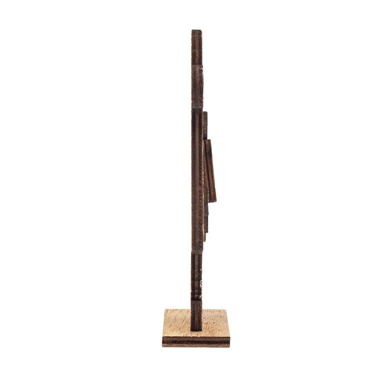 Деревянная фигурка Рождественский Олень Розовый 10,5x4x18 см - Фото 5