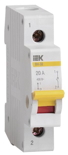 KARAT Выключатель нагрузки (мини-рубильник) ВН-32 1P 20А IEK