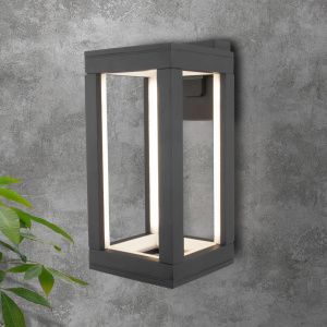 Светильник светодиодный уличный настенный Frame LED IP54 1527 TECHNO LED серый Elektrostandard a051856