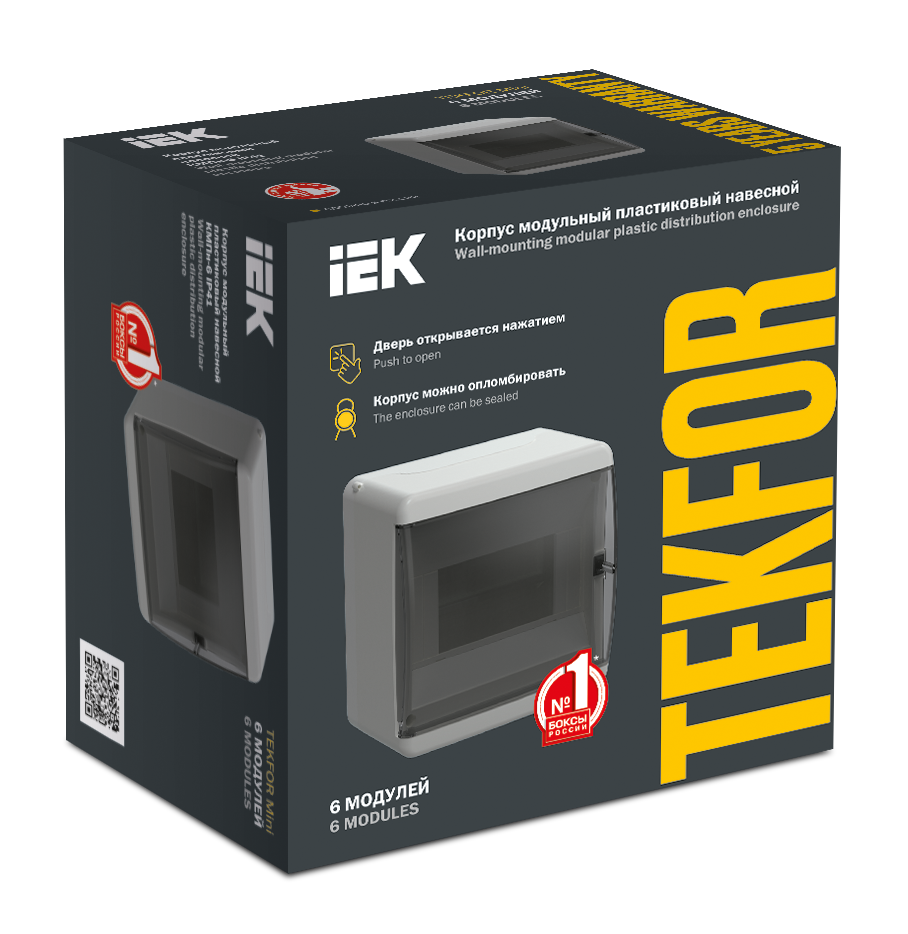 TEKFOR Mini Корпус пластиковый КМПн-6 IP41 белый IEK - Фото 2