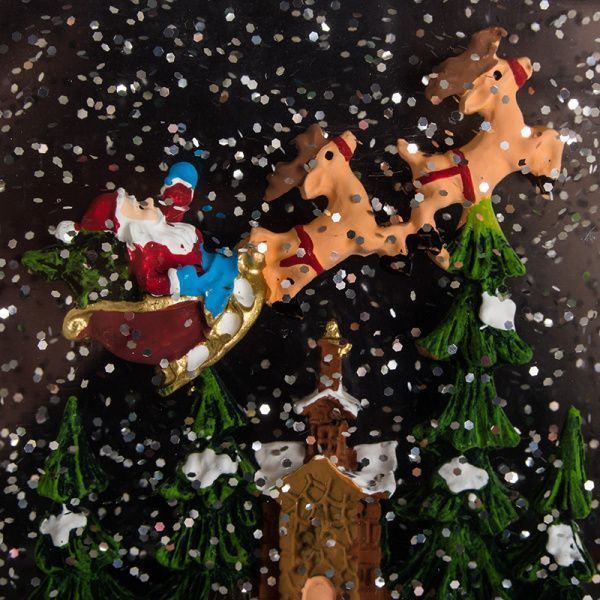 Декоративный светильник Столик с эффектом снегопада, подсветкой и новогодней мелодией - Фото 12