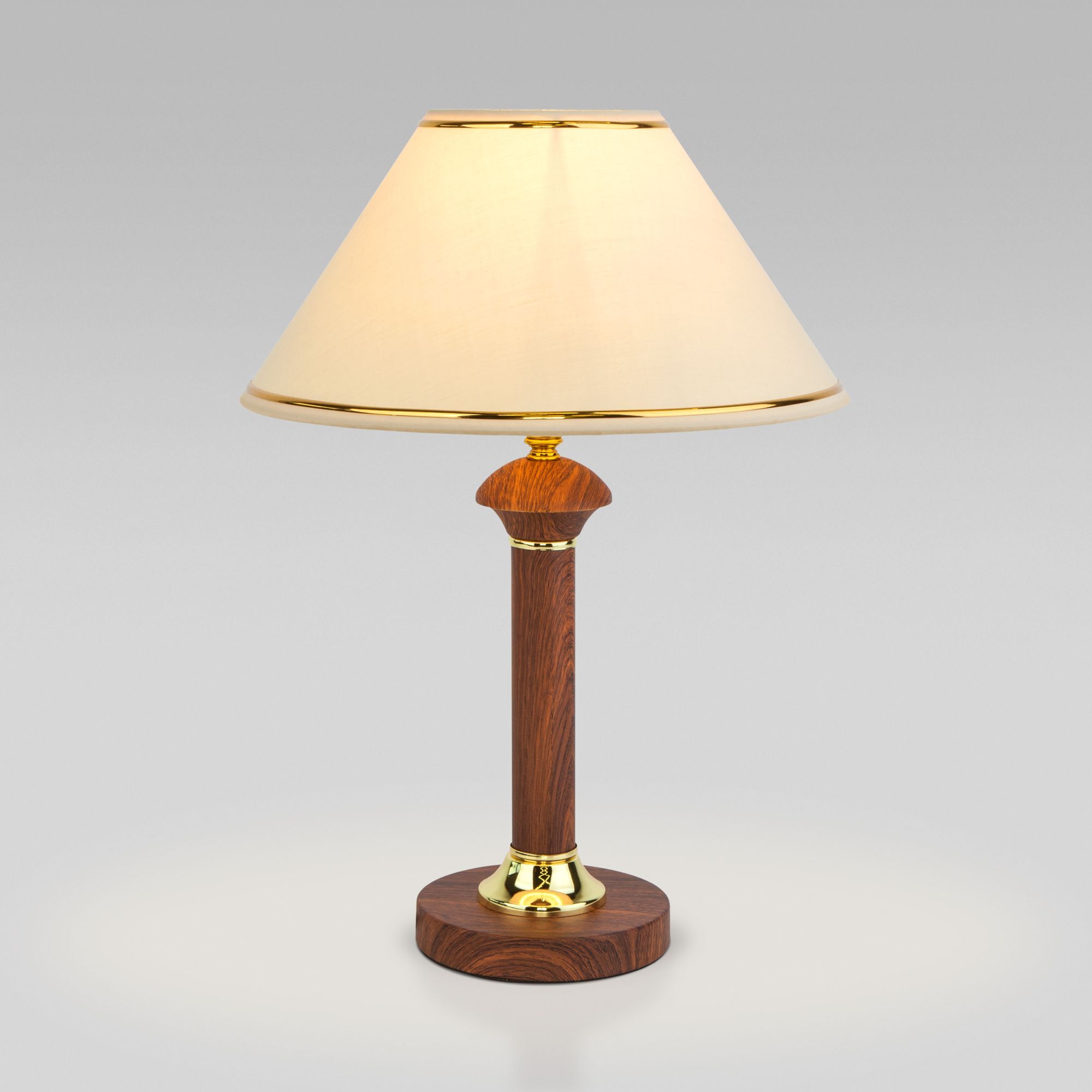 Классическая настольная лампа 60019/1 орех  Eurosvet - Фото 4