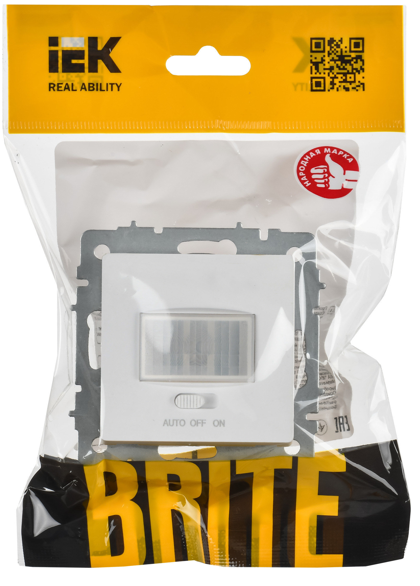 BRITE Датчик движения ДС10-1-БрАБ арктический белый IEK - Фото 2