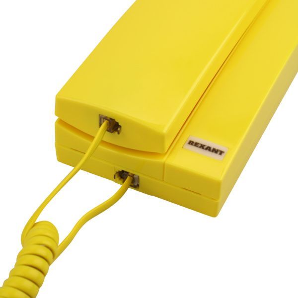 Трубка домофона с индикатором и регулировкой звука RX-322, желтая REXANT - Фото 6