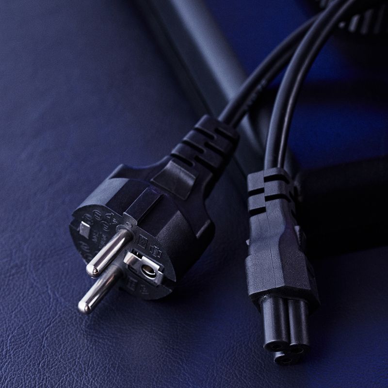 Шнур сетевой, вилка СЕЕ 7/7(Schuko) - разъем IEC 320 C5, кабель 3x0,75мм², 1,8м, для питания ноутбука (пакет ПВХ) REXANT - Фото 4