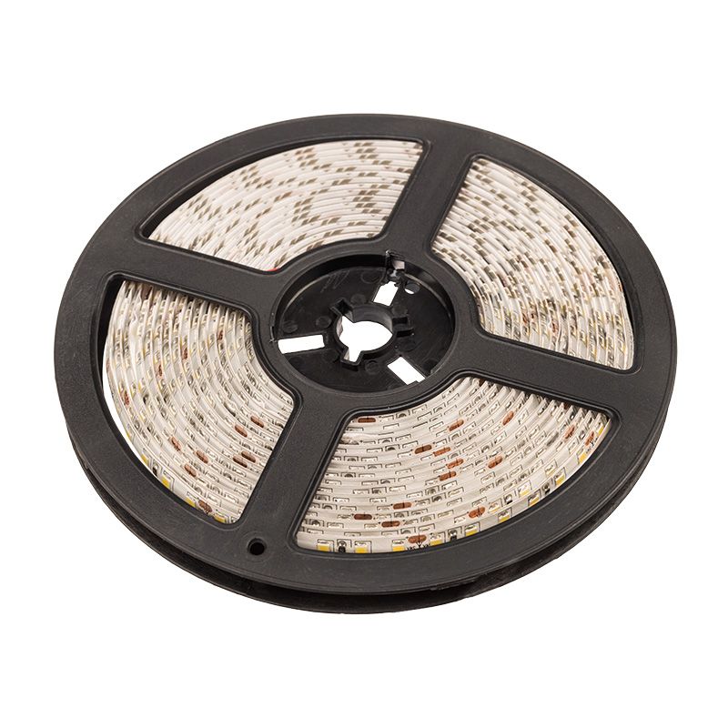 LED лента 5м 24 В, 8 мм, IP65, SMD 2835, 120 LED/m, цвет свечения теплый белый (3000 К) LAMPER - Фото 4