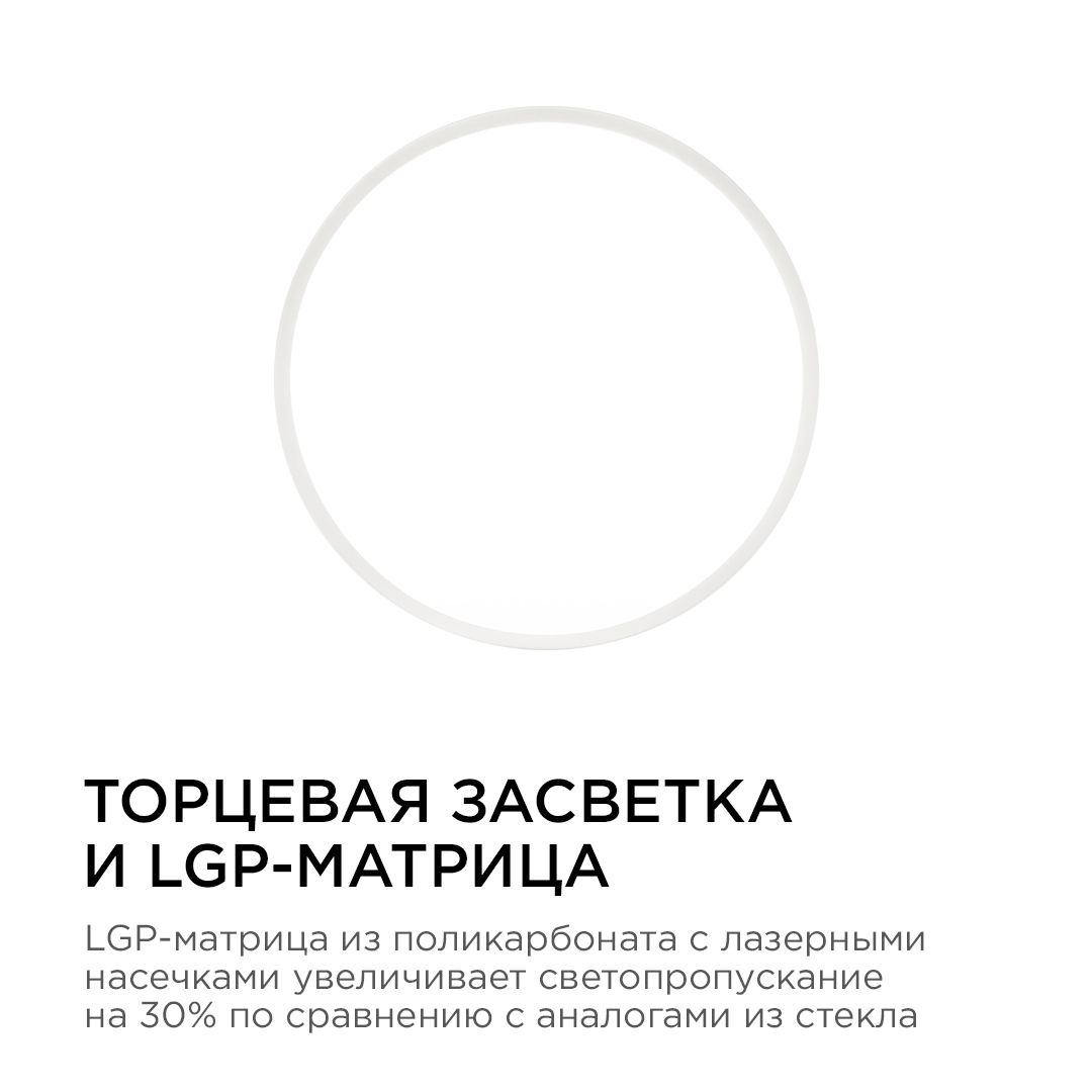 Панель светодиодная накладная круглая 24Вт, 1920Лм, Ф220мм, 4500К, Apeyron - Фото 3