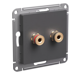 Аудиоозетка двойная AtlasDesign базальт SE ATN001487