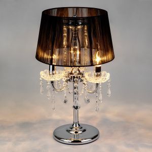 Классическая настольная лампа 2045/3T хром / черный Eurosvet - Фото 3