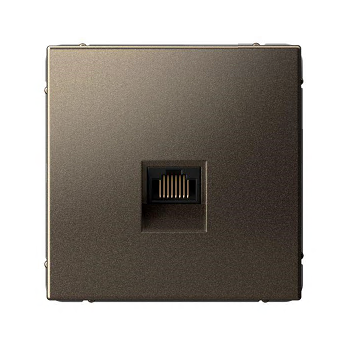 Розетка компьютерная ArtGallery RJ45 кат.6A механизм мокко SE GAL000686