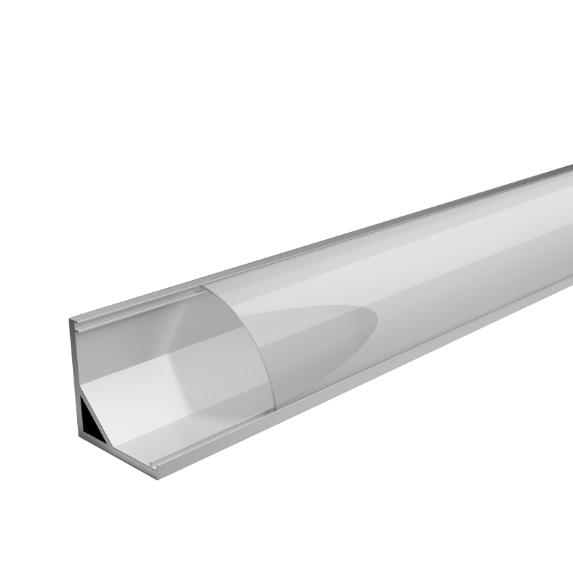 Профиль алюминиевый угловой, накладной  WOLTA WAP-S-16/16/2000-A серый, 16х16х2000 мм готовый комплект WAP-S-16/16/2000-A